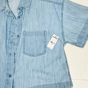 Express Light Blue Button Down Shirt